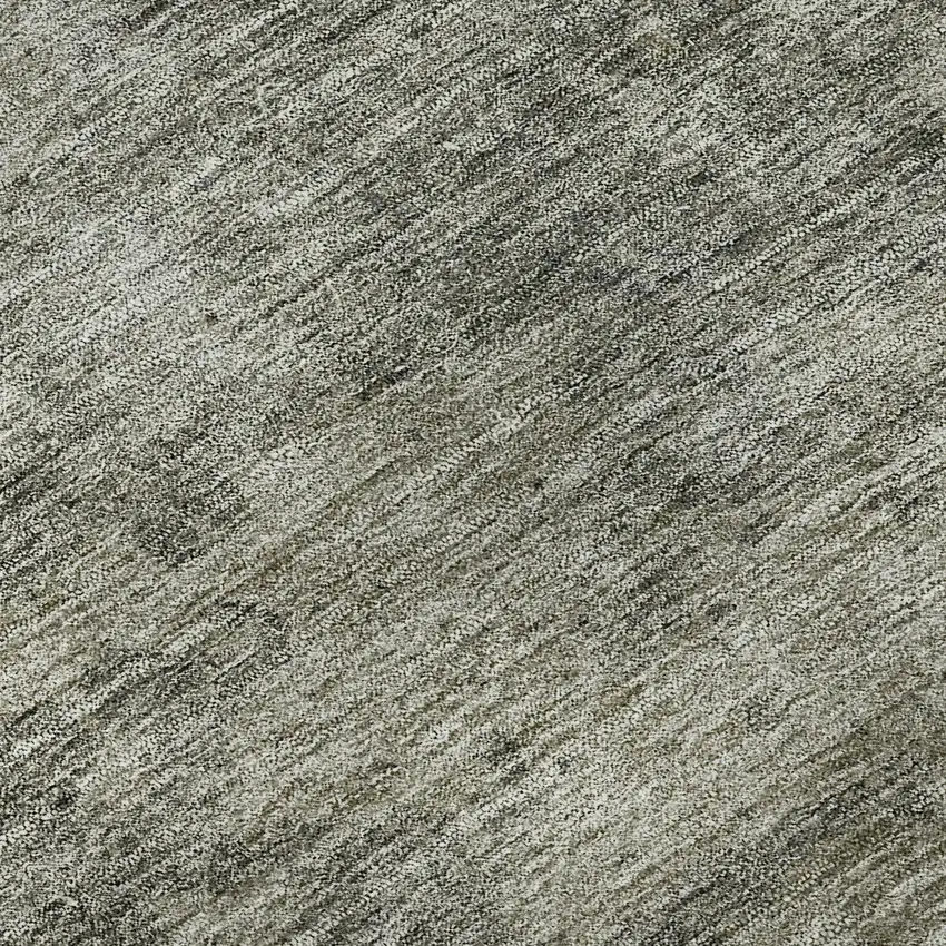 Taupe Gray And Khaki Abstract Washable Area Rug With UV Protection Photo 1
