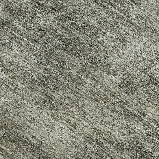 Taupe Gray And Khaki Abstract Washable Area Rug With UV Protection Photo 3