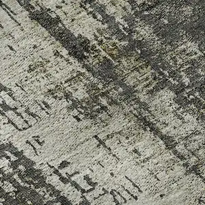 Photo of Taupe Green And Gray Abstract Washable Area Rug With UV Protection