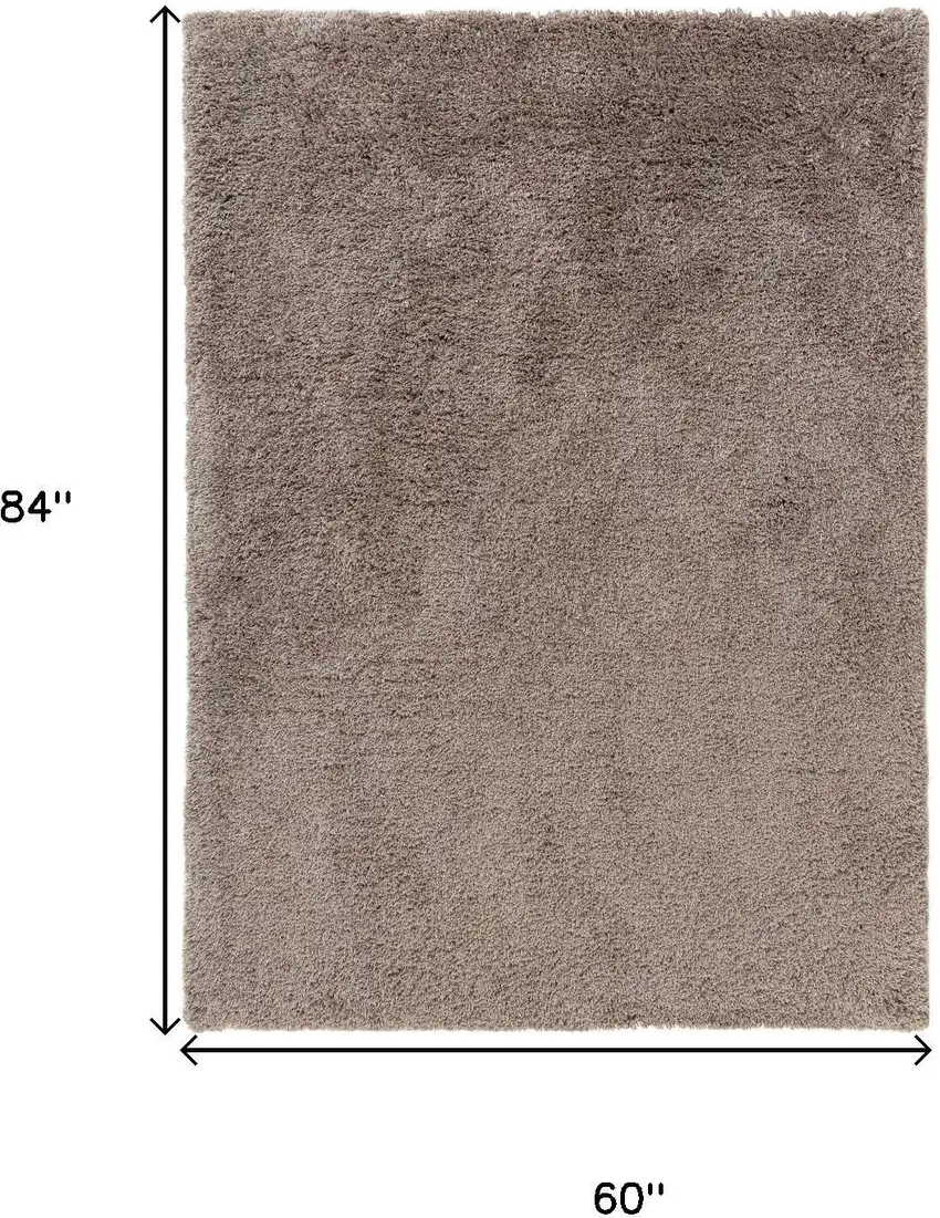 Taupe Hand Loomed Area Rug Photo 3