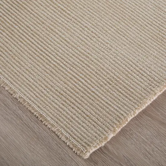 Taupe Hand Woven Area Rug Photo 6