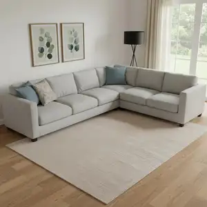 Photo of Taupe Hand Woven Area Rug