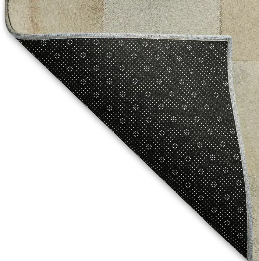 Beige Ivory And Taupe Geometric Washable Area Rug With UV Protection Photo 5
