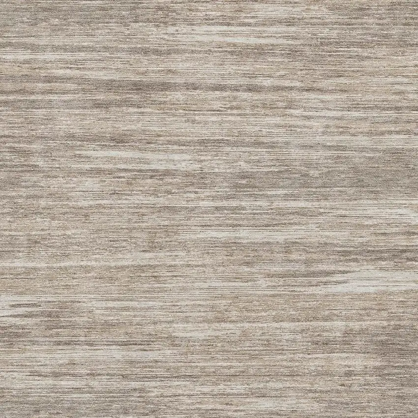 Taupe Ivory And Beige Striped Washable Area Rug With UV Protection Photo 3