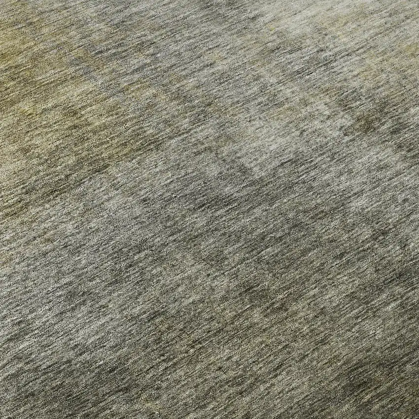 Taupe Ivory And Brown Abstract Washable Area Rug With UV Protection Photo 1