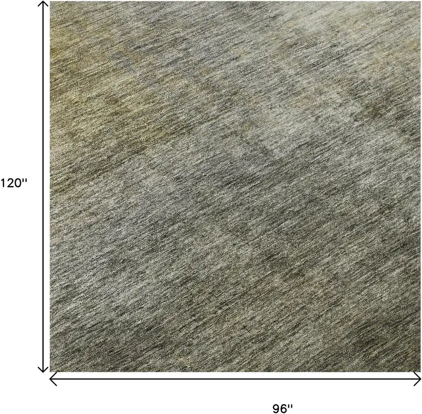 Taupe Ivory And Brown Abstract Washable Area Rug With UV Protection Photo 8