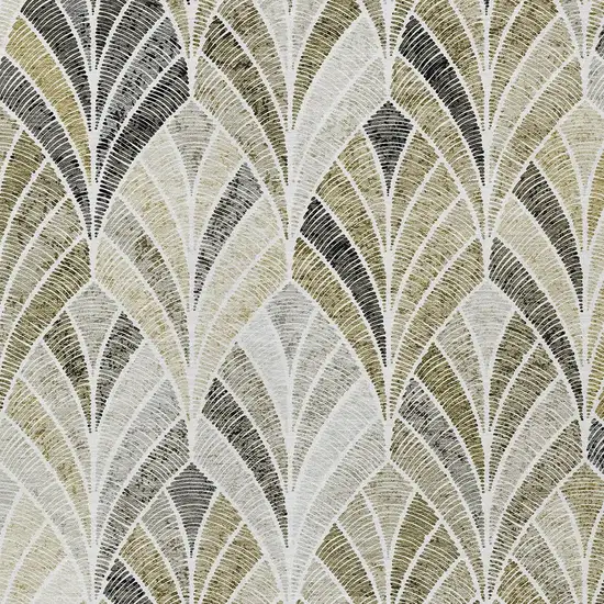 Taupe Ivory And Brown Geometric Washable Indoor Outdoor Area Rug Photo 7