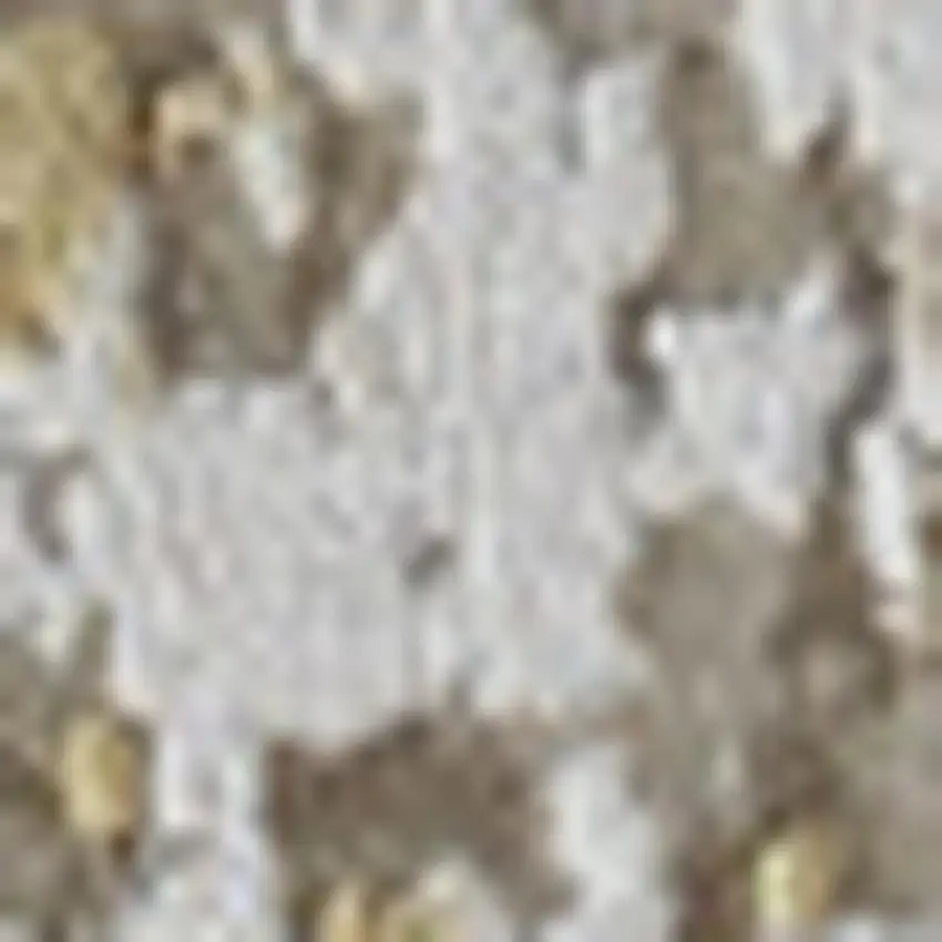 Gold and Ivory Abstract Area Rug With Fringe Photo 6