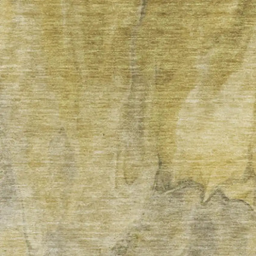 Taupe Ivory And Gold Abstract Washable Area Rug With UV Protection Photo 8