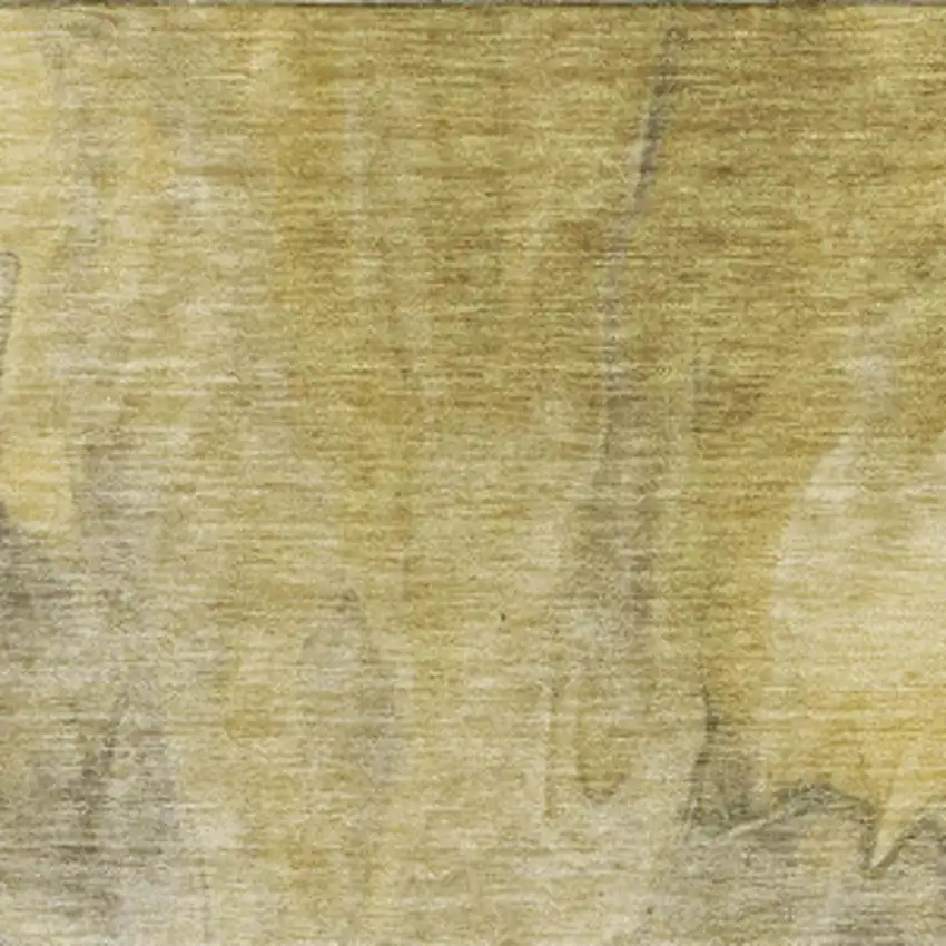 Taupe Ivory And Gold Abstract Washable Area Rug With UV Protection Photo 7