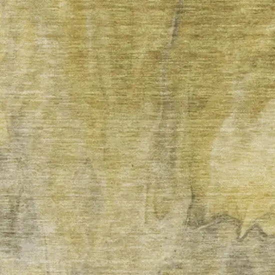 Taupe Ivory And Gold Abstract Washable Area Rug With UV Protection Photo 8