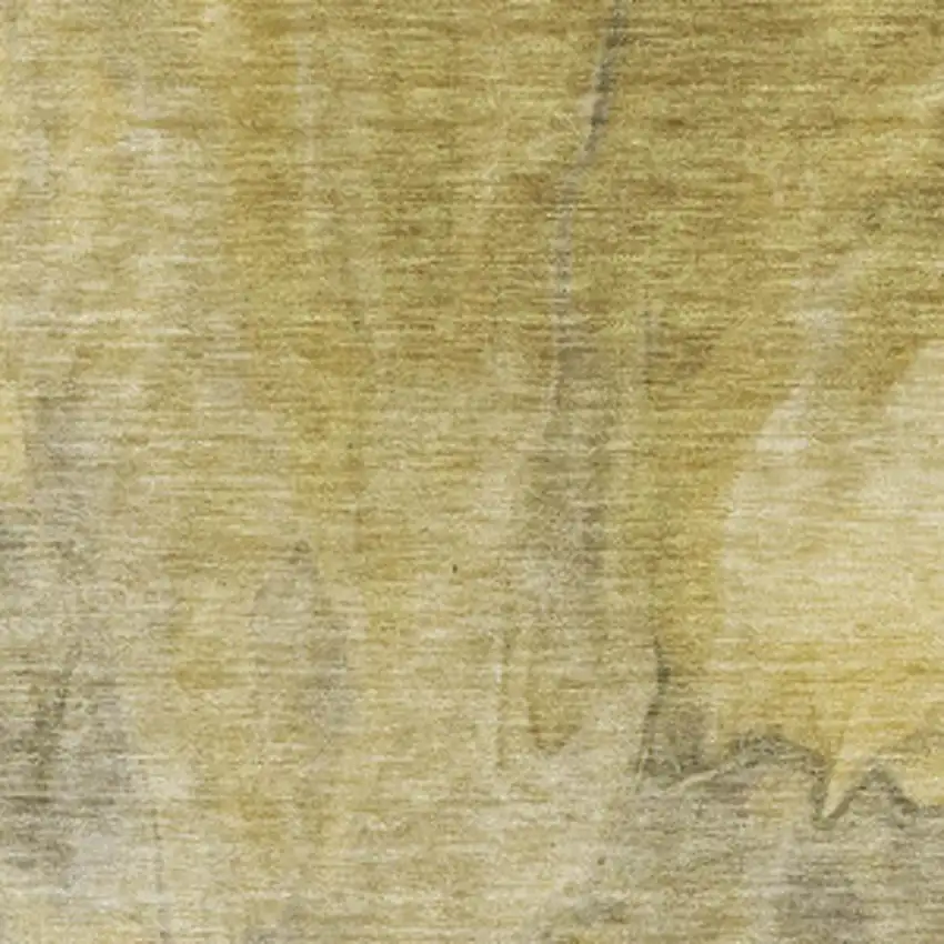 Taupe Ivory And Gold Abstract Washable Area Rug With UV Protection Photo 8