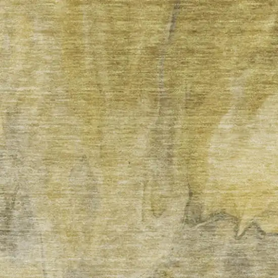 Taupe Ivory And Gold Abstract Washable Area Rug With UV Protection Photo 3