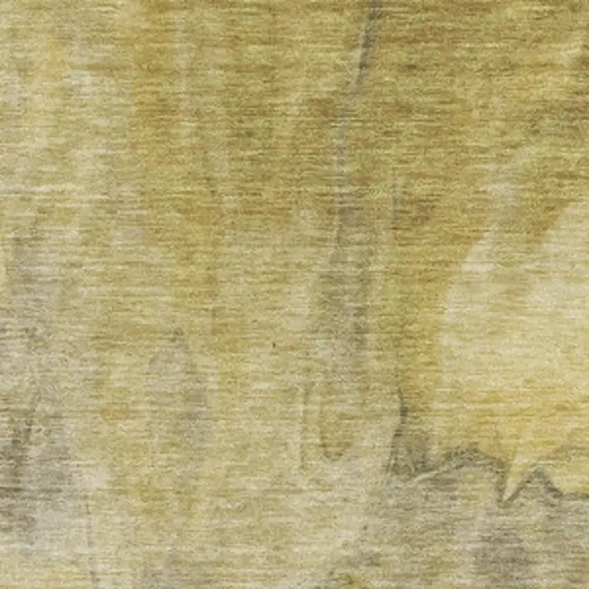 Taupe Ivory And Gold Abstract Washable Area Rug With UV Protection Photo 3