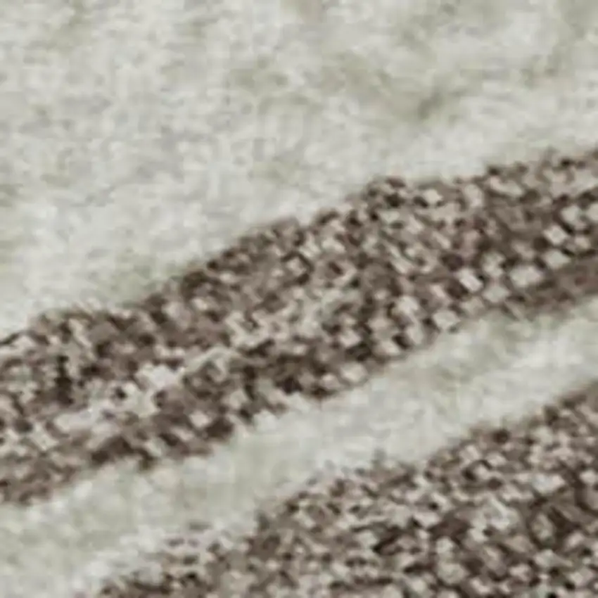 Taupe Ivory And Gold Abstract Washable Area Rug With UV Protection Photo 3