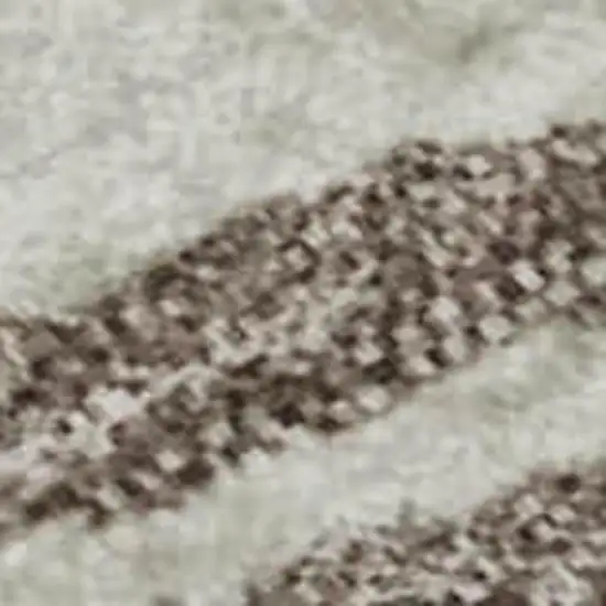 Taupe Ivory And Gold Abstract Washable Area Rug With UV Protection Photo 2