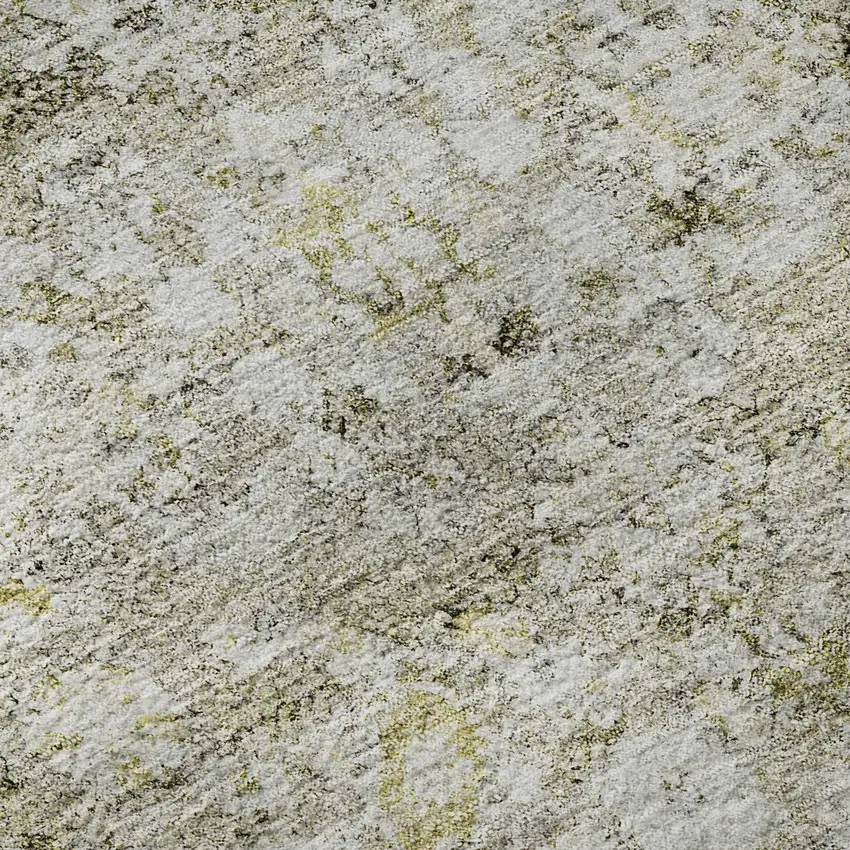 Taupe Ivory And Gold Oriental Washable Area Rug With UV Protection Photo 9