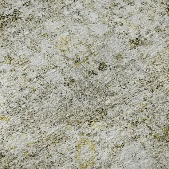 Taupe Ivory And Gold Oriental Washable Area Rug With UV Protection Photo 8