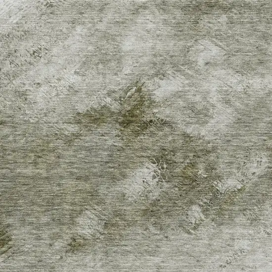 Taupe Ivory And Gray Abstract Washable Area Rug With UV Protection Photo 3