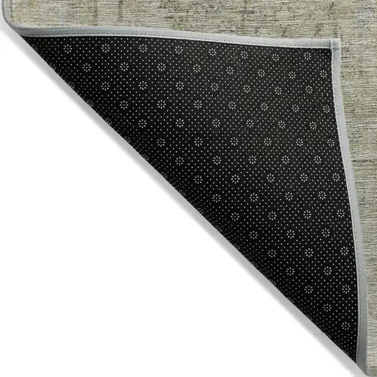 Taupe Light Blue And Gray Oriental Washable Indoor Outdoor Area Rug Photo 3