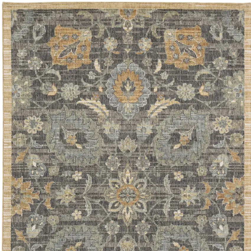 Taupe Machine Woven Traditional Indoor Area Rug Photo 5
