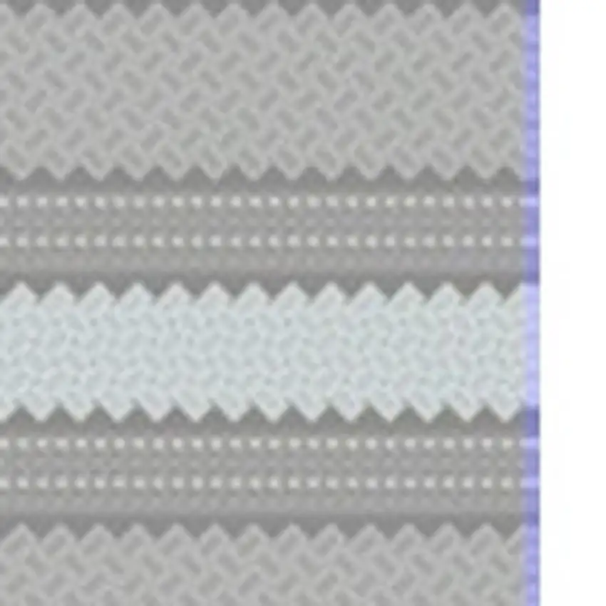 Gray and Ivory Southwestern Indoor Outdoor Area Rug Photo 5