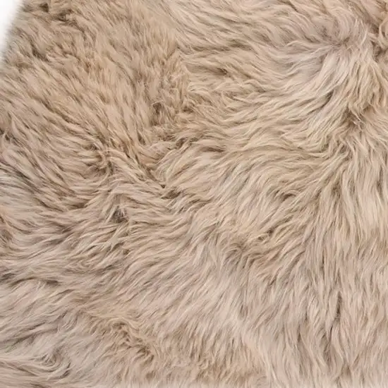 Taupe Sheepskin Area Rug Photo 5