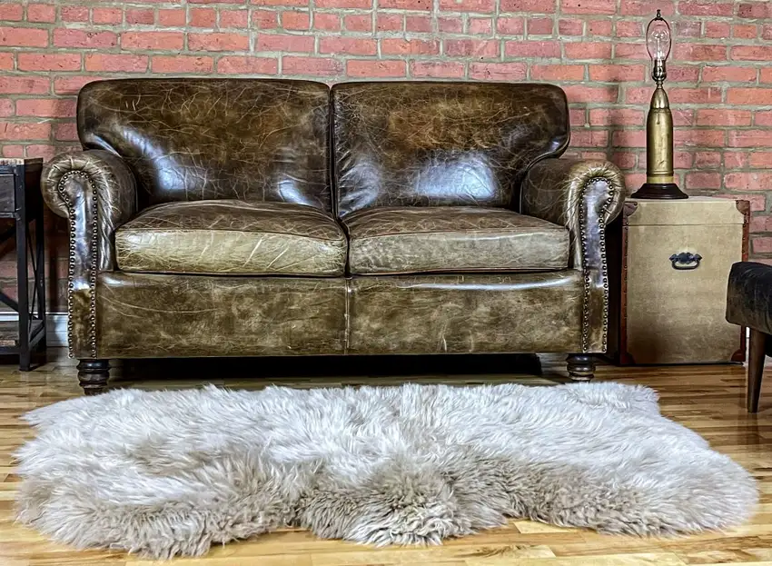 Taupe Natural Sheepskin Area Rug Photo 4
