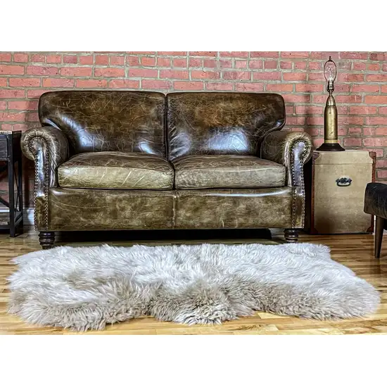 Taupe Natural Sheepskin Area Rug Photo 4