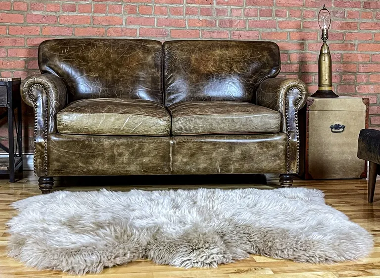 Taupe Natural Sheepskin Area Rug Photo 4