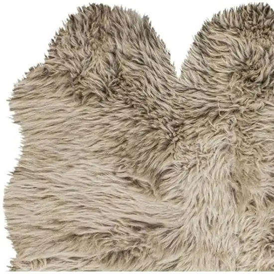 Taupe Natural Sheepskin Area Rug Photo 3