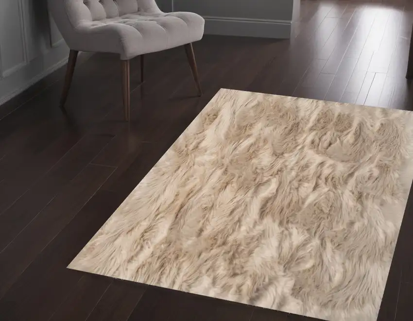 Taupe Non Skid Area Rug Photo 1