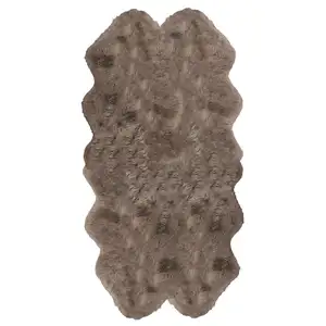 Photo of Taupe Quattro Sheepskin - Area Rug