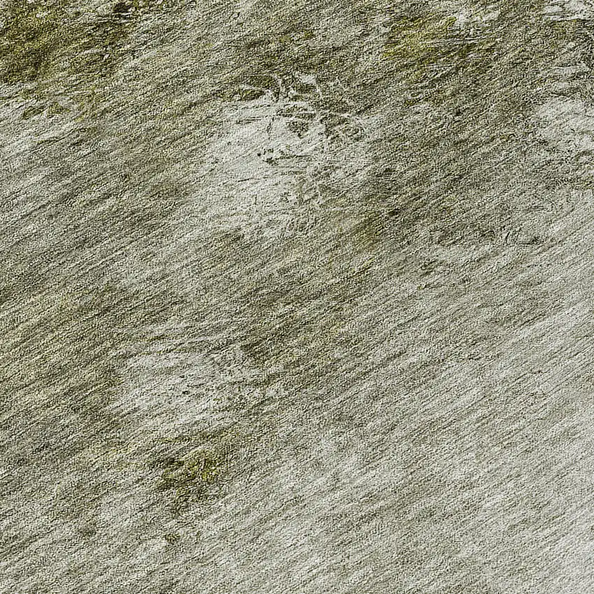 Taupe Round Abstract Washable Non Skid Indoor Outdoor Area Rug Photo 7