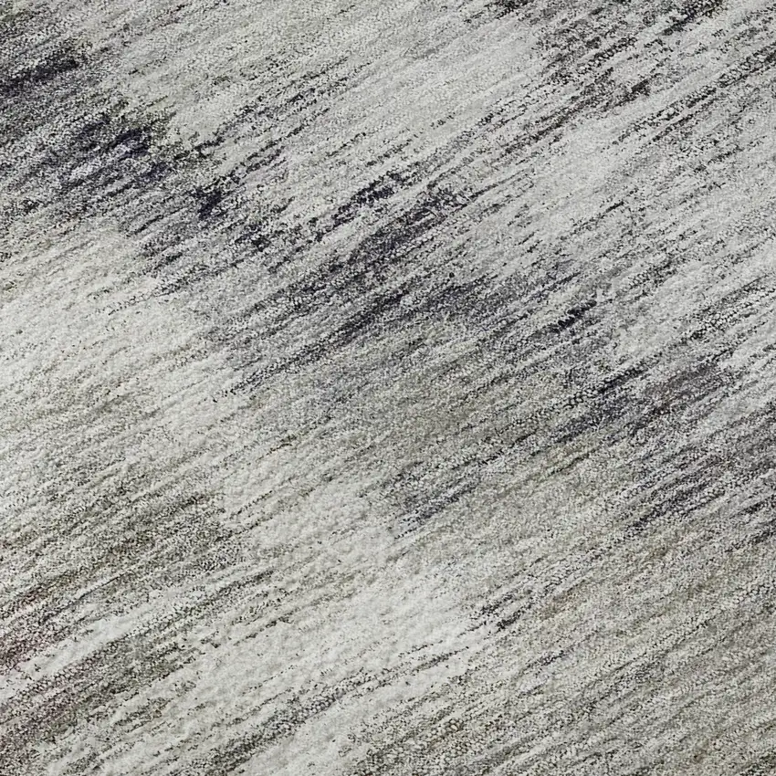 Taupe Silver And Purple Abstract Washable Area Rug With UV Protection Photo 9