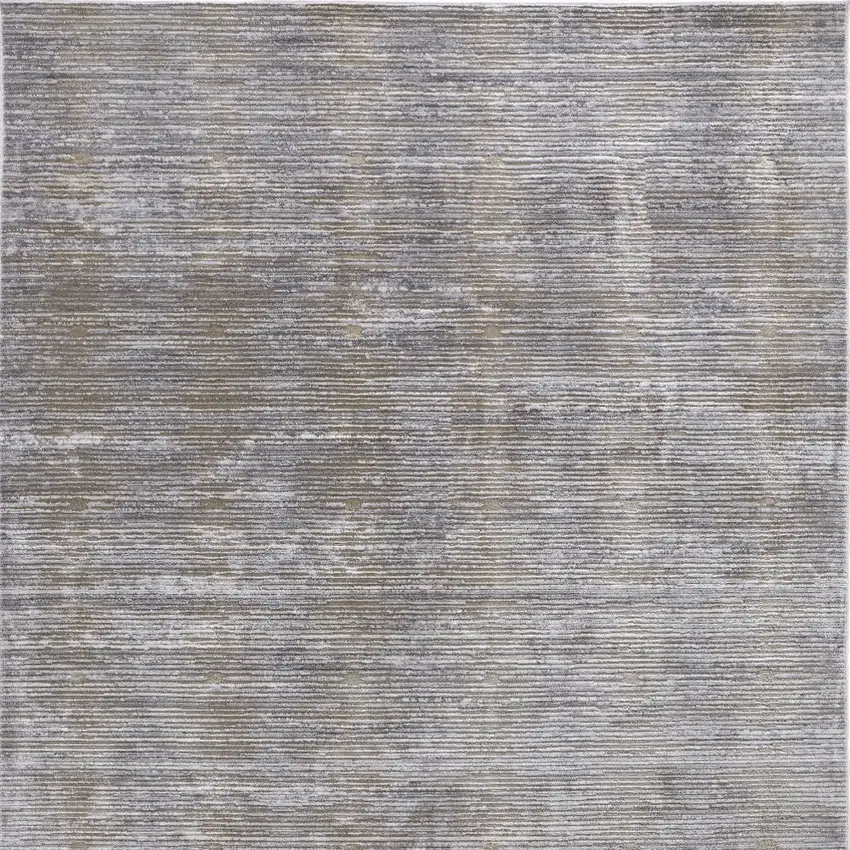 Taupe Silver And Tan Abstract Power Loom Area Rug Photo 4