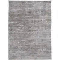 Photo of Taupe Silver And Tan Abstract Power Loom Area Rug