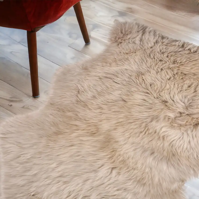 Taupe Animal Print Area Rug Photo 1
