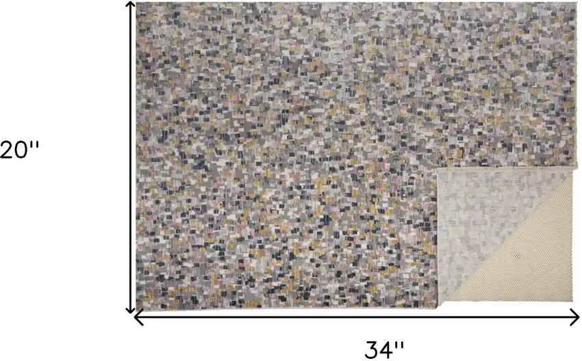 Taupe Tan And Orange Abstract Stain Resistant Area Rug Photo 10