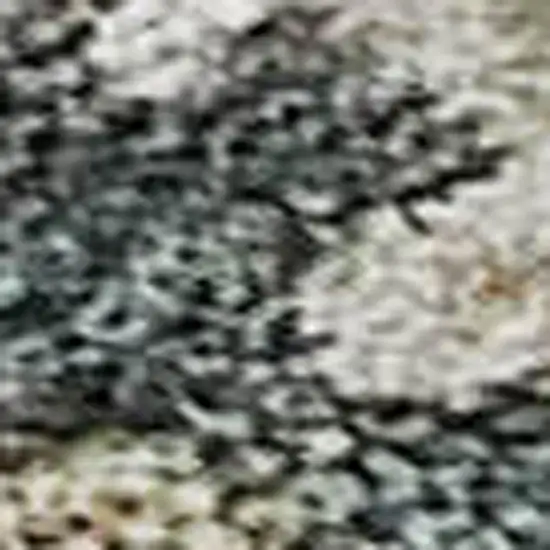 Taupe Teal And Pink Abstract Washable Area Rug With UV Protection Photo 2