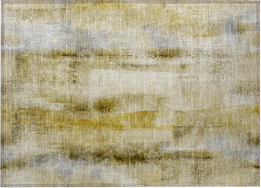 Taupe Washable Non Skid Indoor Outdoor Area Rug Photo 5