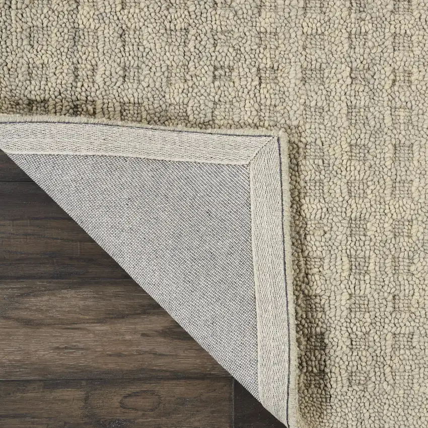 Taupe Wool Area Rug Photo 9