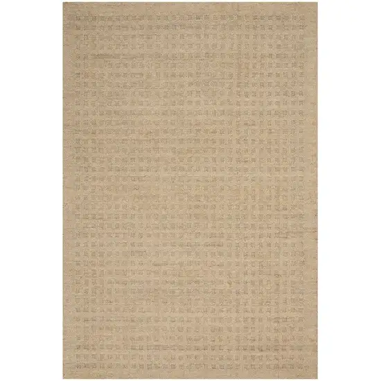 Taupe Wool Area Rug Photo 7