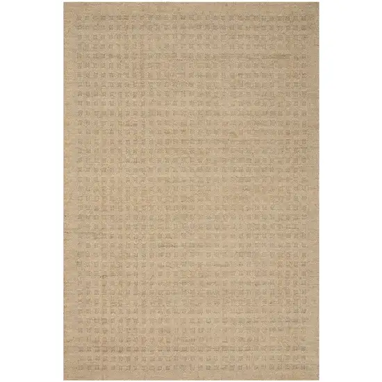 Taupe Wool Area Rug Photo 9