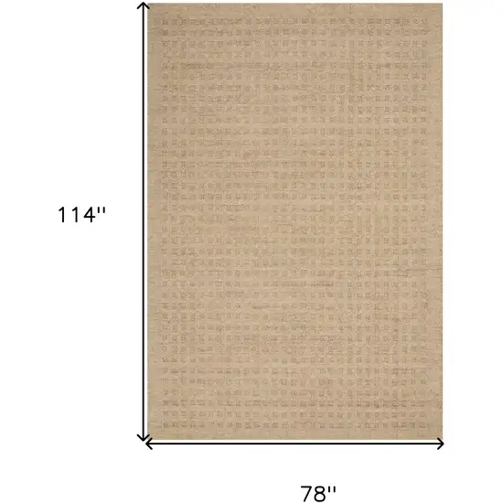 Taupe Wool Area Rug Photo 3