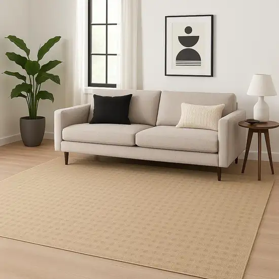Taupe Wool Area Rug Photo 1