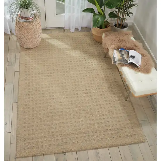 Taupe Wool Area Rug Photo 4