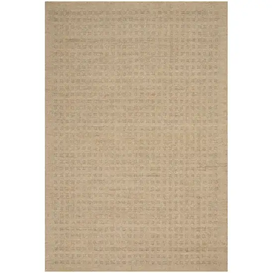 Taupe Wool Area Rug Photo 8