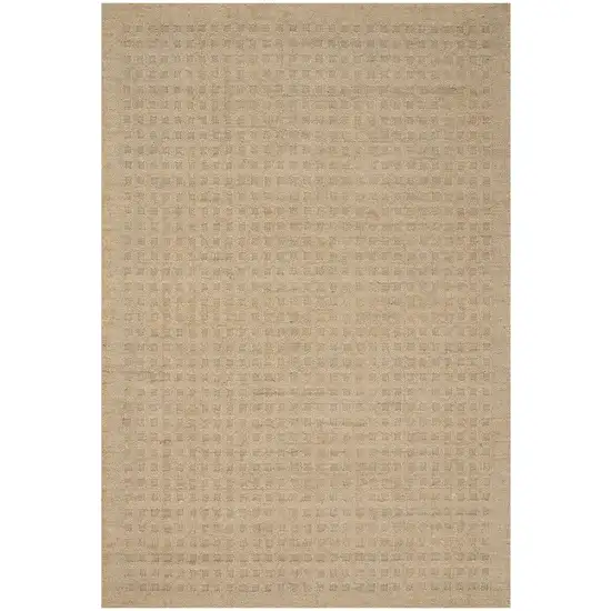 Taupe Wool Area Rug Photo 6