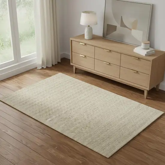 Taupe Wool Area Rug Photo 1